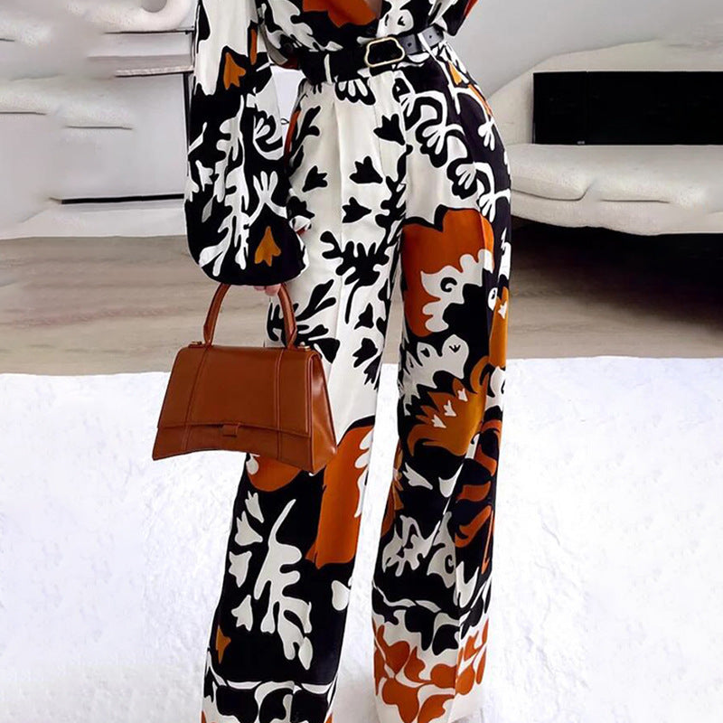 Women's Printed Casual Jumpsuit