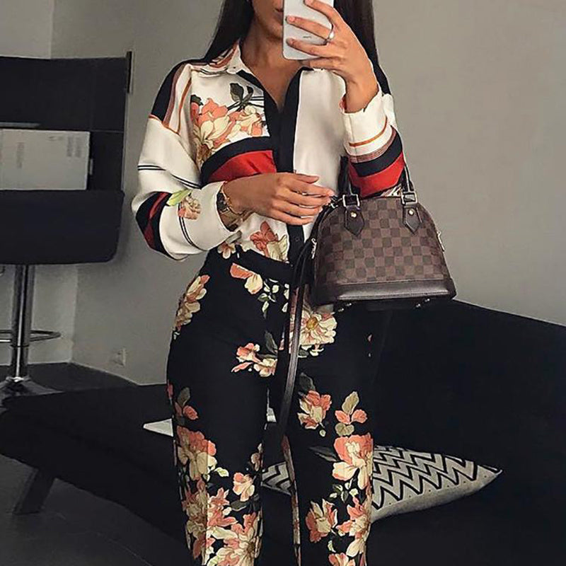 Women Overall Vintage Floral Jumpsuit