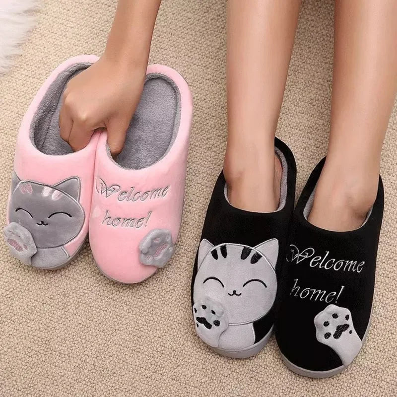 Cute Cartoon Embroidered Flats Slippers