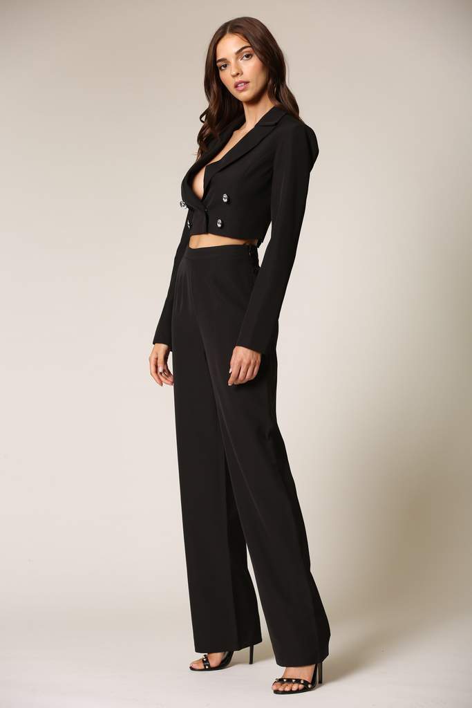 Two Piece Blazer Pants Set