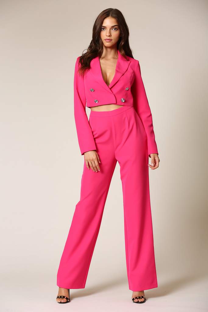 Two Piece Blazer Pants Set