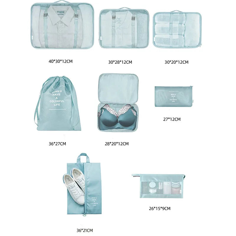 Portable Luggage Organizer Storage Bags Set