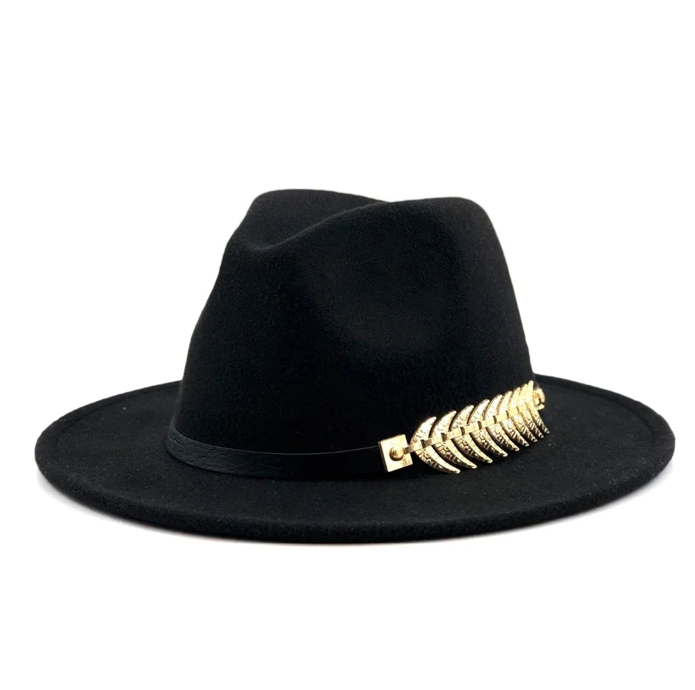 Wide Brim Wool Fedoras Hat