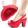shoes bag red