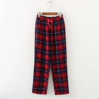 Knitted Cotton Plaid Sleep Sports