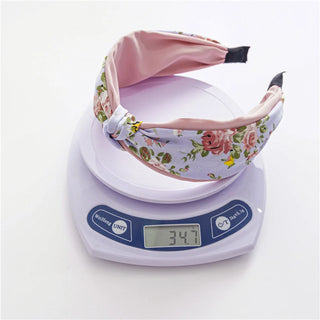 Double Floral Printed Scrunchies Hairband