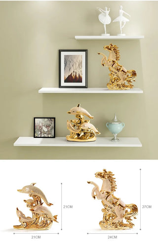 Handicraft Animal Porcelain Figurines Decoration