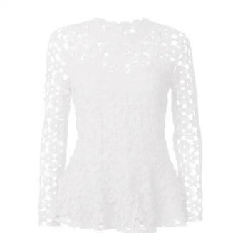 Long sleeve Crochet Lace Top