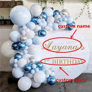 Birthday Party Vinyl Wall Decals Custom Names And Texts Wall Plexiglass Board Sticker Parties Wedding Ceremony Decoration Arts