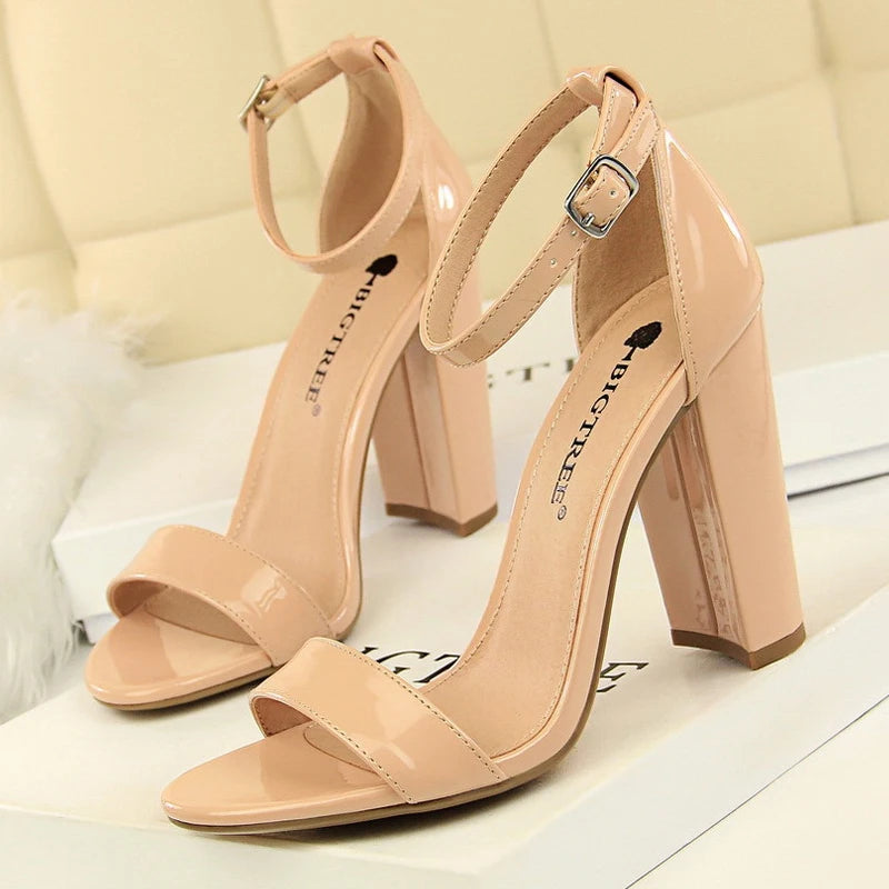 High Heels Pumps Buckle Sandals