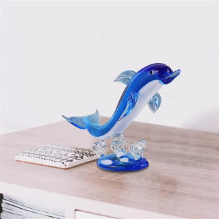 Crystal Dolphin Ornament Figurine Décor