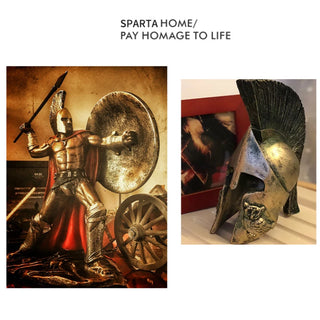 Spartan Warrior Statue Figure Decorate