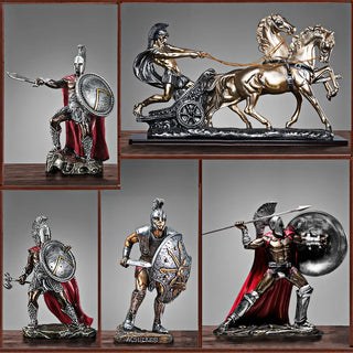 Spartan Warrior Statue Figure Decorate