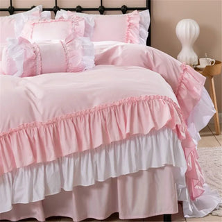 Princess Ruffles Skirt-style Duvet Cover Set