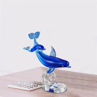 Crystal Dolphin Ornament Figurine Décor