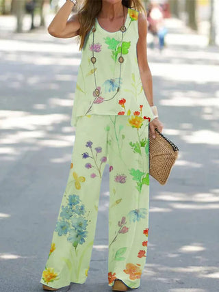 Women's Printed Two-piece Suit
