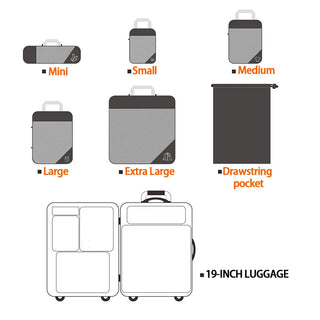 Portable Lightweight Luggage Compression Suitcase