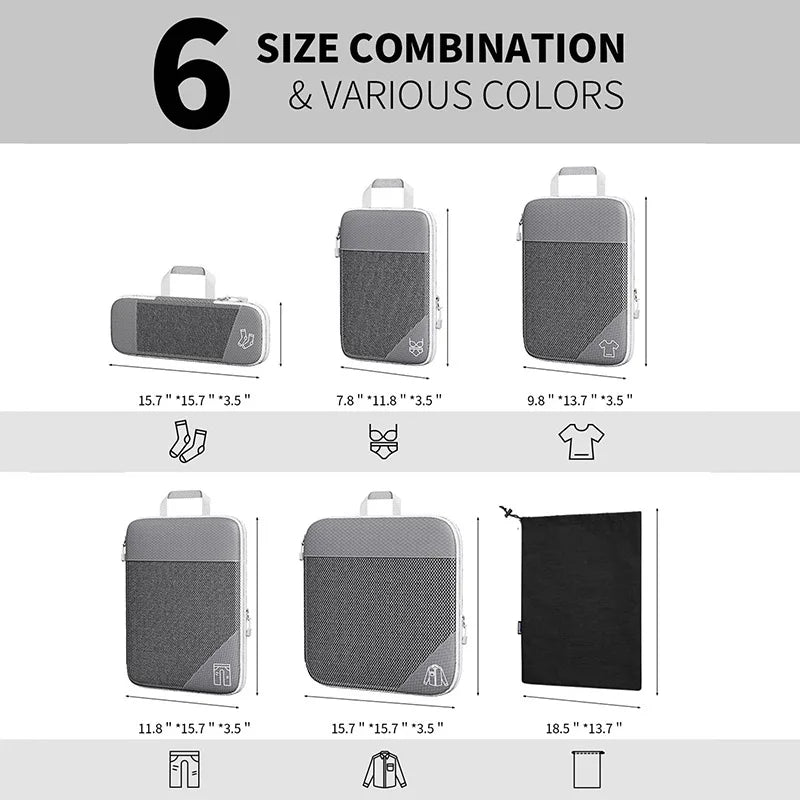 Portable Lightweight Luggage Organizer Suitcase