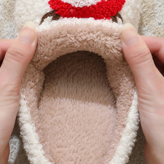 Pantuflas de invierno cálidas y mullidas para interiores