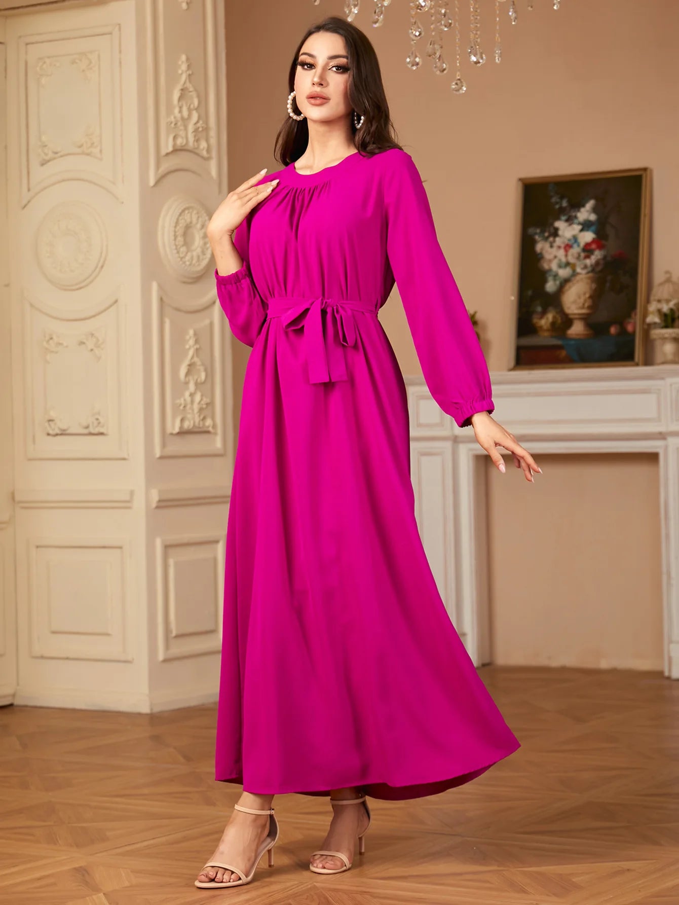 Elegant Muslim Women Maxi Dress