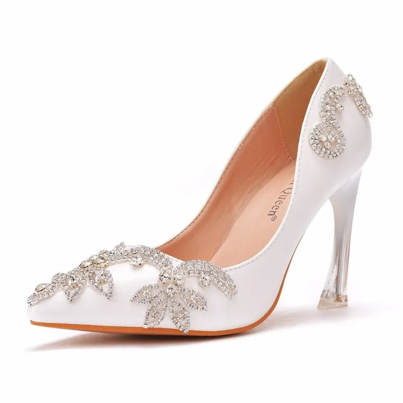 Luxury Pumps Rhinestone Slip-On Shoes