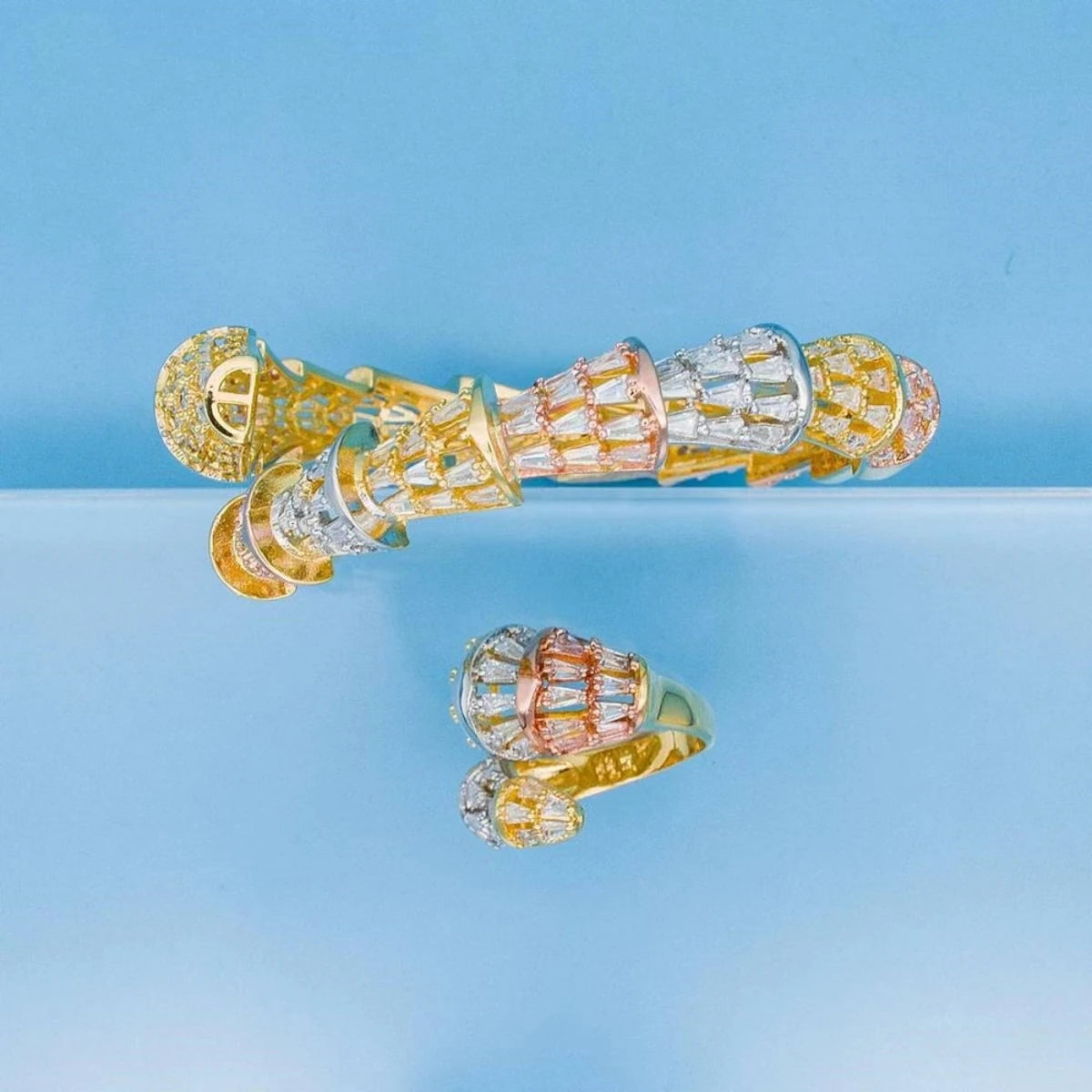 Original Design Snake Bangle Set