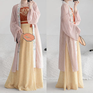 Traditional Chiffon Embroidery Dress Set