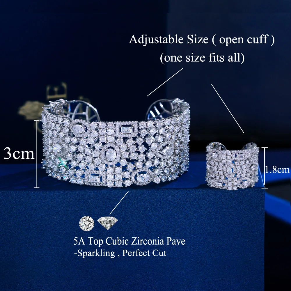 Bangle & Ring Wedding Bridal Party Jewelry Sets