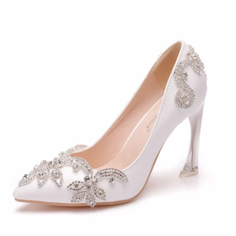 Luxury Pumps Rhinestone Slip-On Shoes