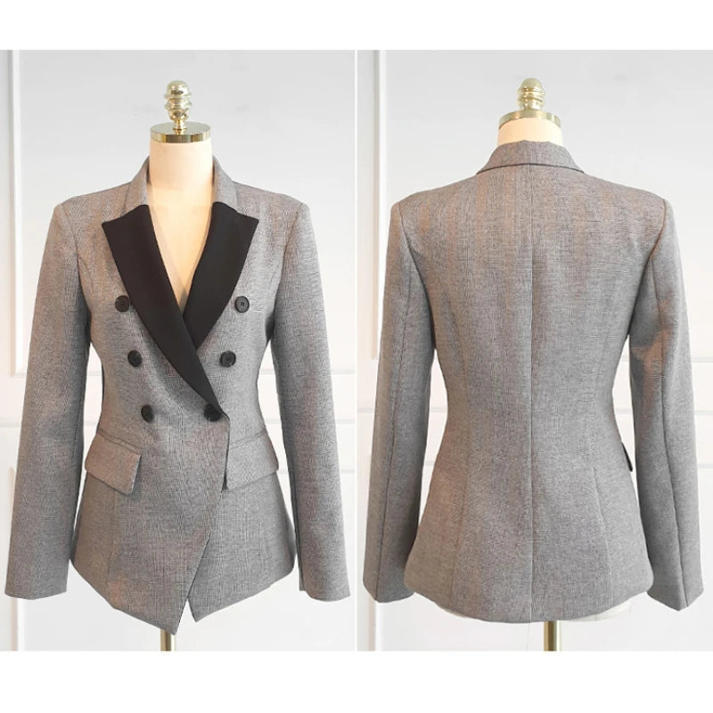 Double Breasted Work Blazer Suits