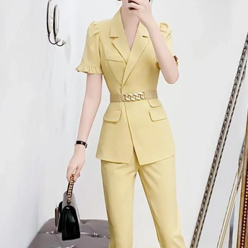 Professional Woman Office Wear Pant Set