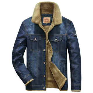 Denim Fleece Thick Warm Jeans Coat