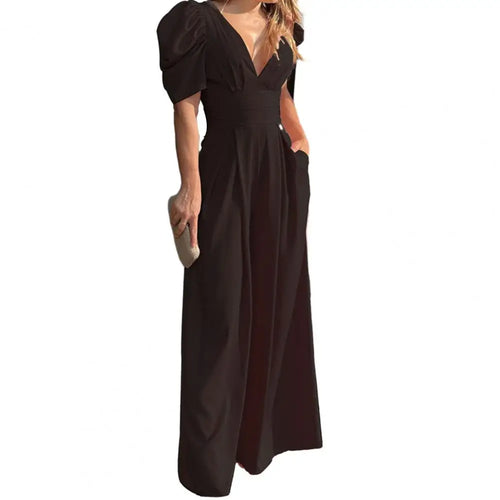 Elegant Women V-Neck Jumpsuit