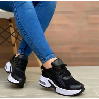 Lace-up Mesh Breathable Vulcanized Shoes