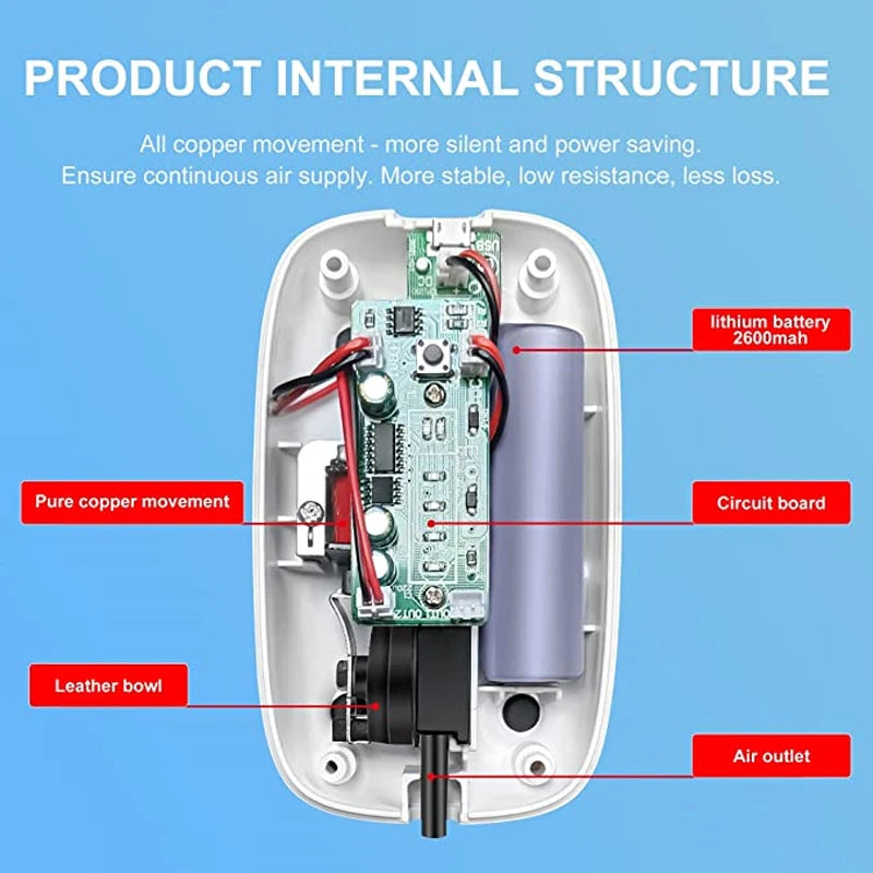 Ultra Silent Aquarium Oxygen Air Pump