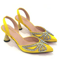 A PAIR SHOES YELLOW