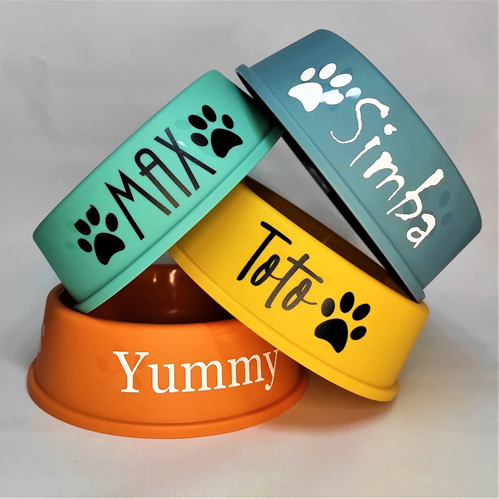 Personalized Printed Dog Food Bowl