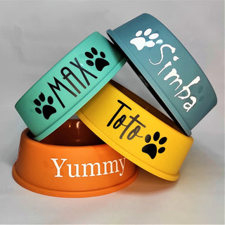 Personalized Printed Dog Food Bowl