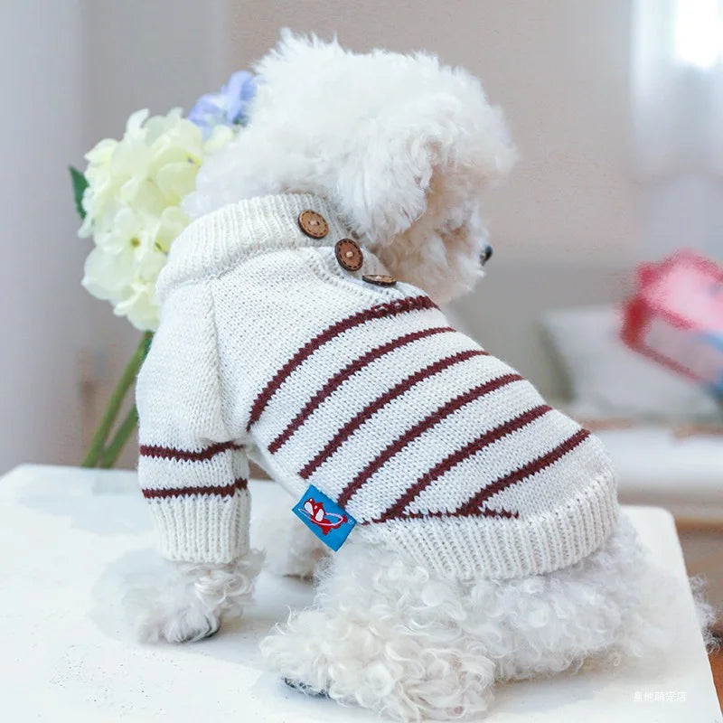 Elastic Pullover Knitted Dog Sweater