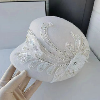 Elegante sombrero de banquete para damas de moda