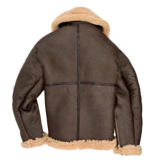 Classic Sheepskin Leather Bomber Jacket