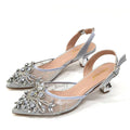 A PAIR SHOES SILVER