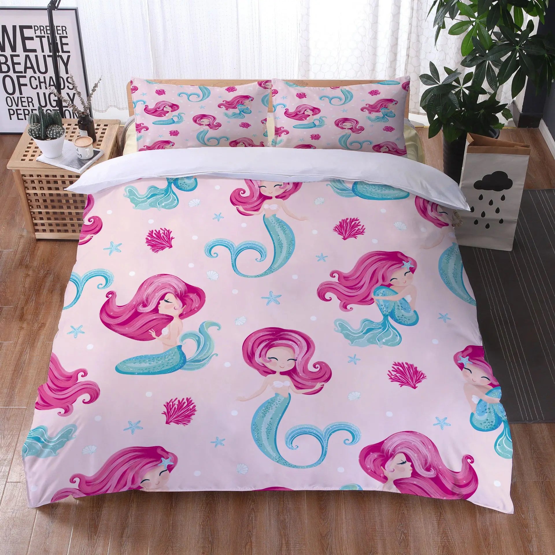 Kids Ocean Theme Polyester Bedding Set