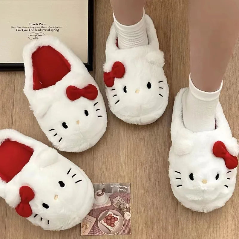 Cute Student Plush Slippers