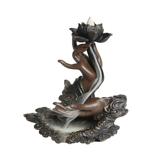 Handmade Buddha Waterfall Incense Burner