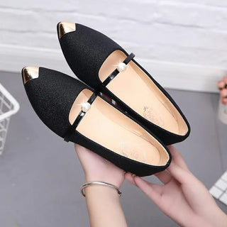 Classic Pearl Low Heel Shoes