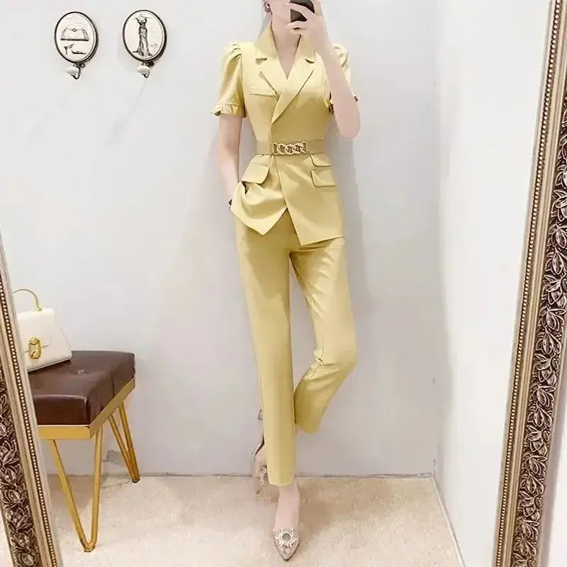 Professional Woman Office Wear Pant Set