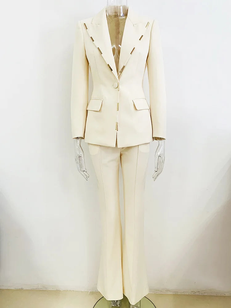 Business Fame Blazer Pants Suits