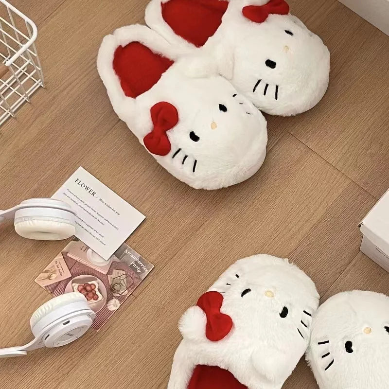 Cute Student Plush Slippers