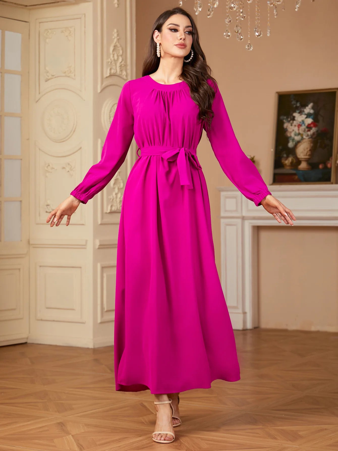 Elegant Muslim Women Maxi Dress